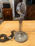 Astatic D-104 Microphone T-UG8 Stand Gray Chrome Cb Ham Radio Desk Base. Fixed Price $61.00.
