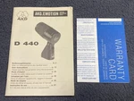 Akg D440 Microphone Instruction Manual W/ Warranty Card Dynamic. Fixed Price $9.99.