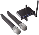 Vocopro UHF-28 Dual Channel Wireless Microphone System, Frequency 9. Fixed Price $218.90.