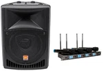 American Audio WM-419 4-CHANNEL Uhf Quad Handheld Wireless Microphones+speaker. Fixed Price $448.95.
