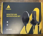 Maono Desktop Usb Microphone Set AU-A04T Professional Audio Innovation. Fixed Price $35.00.