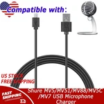 Usb Cable Cord Wire Compatible For Shure MV5/MV51/MV88/MV5C/MV7 Microphone. Fixed Price $7.55.