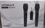 Kithouse K380A Wireless Microphone Dual Black Handheld Mics Bluetooth. Open Box. Fixed Price $59.95.