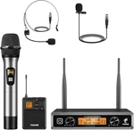 Wireless Microphones System With Metal Uhf Headset/lapel/lavalier/handheldmics,. Fixed Price $174.99.