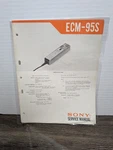 Sony Model ECM-95S Electret Condenser Microphone Service Manual Original Repair. Fixed Price $8.99.