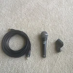 Akg 8000M Handheld Wired Microphone Black Xlr Cable Shure Clip Included. Fixed Price $43.50.