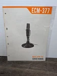 Sony Microphone ECM-377 Service Manual Original Genuine Paperwork. Fixed Price $17.99.