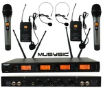 4-CH Uhf Diversity Wireless Handheld Lavalier Microphone System 4X40FQ MU-UDX4HL. Fixed Price $249.99.