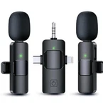3-IN-1 Wireless Microphone: Premium Lavalier Microphones Iphone, Android, Camera. Fixed Price $29.99.