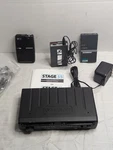 Samson Stage True Diversity Wireless System Model SR55 With Accessories. Fixed Price $40.99.
