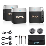 Boya Wireless Lavalier Microphone BY-M1V2 Dual Channel For Cameras Smartphone. Fixed Price $67.99.
