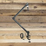 B-stock Gator Frameworks GFWMICBCBM4000 Desktop Boom Arm With On-air Light. Fixed Price $109.00.