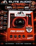 Elite Audio EA-KIT4PRO Gauge Ofc Amplifier Wiring Install Complete. Fixed Price $129.00.