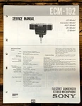 Sony ECM-102 Microphone Service Manual *original*. Fixed Price $9.97.