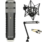 Rode Procaster Cardioid Dynamic Broadcast Microphone With Shockmount, Stand,. Fixed Price $383.36.