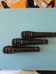 Set Of Three Sony F-BM7 Dynamic Microphones. Fixed Price $35.00.