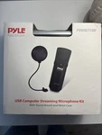 Brand New Pyle Usb Computer Streaming Microphone Kit For Podcasts (PDMIKT100). Fixed Price $10.00.