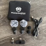 Powerdewise 2 Lapel Microphone Interview Set. Fixed Price $15.00.