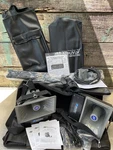 Amplivox Pa System Model SW805A W/ Half Mile Hailer, Wireless Microphone & Case. Fixed Price $1199.95.