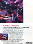 1986 Print Ad Of Electro Voice Ev PL10 PL20 Drum Microphone. Fixed Price $9.99.