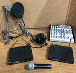 Shure Slx 4 Wireless Systems Audio Technica ATR2100X-USB Microphone Mixer Lot. Fixed Price $120.00.