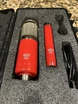Mxl Mics 550/551R Red Gloss Finish Chrome Grills Fine-tuned Microphone Ensemble. Fixed Price $39.00.