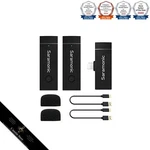 Iphone Wireless Lavalier Dual Microphone Vlog Saramonic Blink Go D2 2.4GHZ. Fixed Price $83.97.