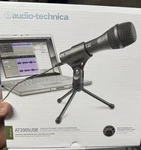 Audio-technica AT2005USB Cardioid Dynamic Xlr Microphone W/ Stand. Fixed Price $54.99.