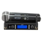 Gemini UHF-6200M Dual Channel Handheld Wireless System. Fixed Price $149.95.