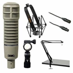 Electro-voice RE20 Microphone Kit With Shockmount, Broadcast Arm And Cable. Fixed Price $449.00.