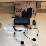 Pyle PDWMU211 Dual Headset Wireless Microphone Kit ,no Lavalier. Fixed Price $34.99.