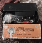 Electret Condenser Stereo Microphone Realistic Radio Shack 33-919A Euc. Fixed Price $29.99.