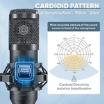 Piolunth Usb Microphone Plug & Play 192KHZ/24BIT Condenser Studio Kit Black. Fixed Price $40.26.