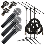 Shure SM58-LC Dynamic Vocal Microphone Triple Performer Pak. Fixed Price $383.99.