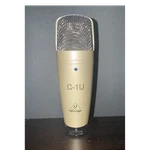 Behringer C-1U Usb Condenser Microphone, Gold, Transducer Type. Fixed Price $29.99.