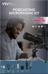 Vivitar Vlog Podcast Microphone Kit With Stand & Cable (VIVMIC826) - Ln. Fixed Price $10.99.