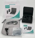 Movo Photo WMX-2-L Wireless Lavalier Microphone System W/ Charging Case Iphone. Fixed Price $25.56.