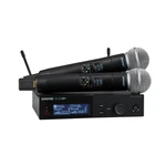 Shure SLXD24D+/58 Dual Wireless System With SLXD2+/58 Handheld Transmitters. Fixed Price $1649.00.
