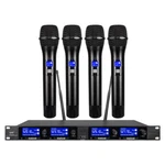 Wireless Microphone System Pro Audio 4 Channel Uhf Handheld Metal Dynamic Ktv. Fixed Price $179.00.