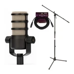 Rode Podmic Dynamic Podcasting Microphone Euro Boom Stand Bundle Pro. Fixed Price $149.99.