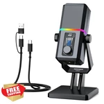 Neewer UM02 Rgb Usb Microphone Gaming Streaming Podcast Cardioid. Fixed Price $32.99.