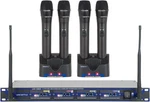 Vocopro Professional Rechargeable 4-CHANNEL Uhf Wireless Microphone System. Fixed Price $719.00.