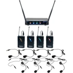 Vocopro 4CH Uhf Wireless Headset & Lapel Mic DIGITAL-QUAD-B4 New Openbox. Fixed Price $409.00.