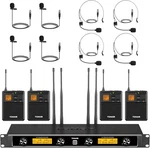 Tonor Uhf Wireless Microphones System With Headset/lavalier Lapel Mics, Bodypack. Fixed Price $89.96.