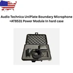 Audio Technica Uniplate Boundary Microphone +AT8531 Power Module In Hard Case. Fixed Price $18.97.