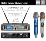 Karaoke Better Music Builder VM-92U G5 Dual Channel Uhf Wireless Microphone. Fixed Price $885.00.