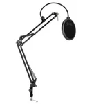 Blucoil All In Microphone Suspension Boom Arm Stand With Pop Filter. Fixed Price $59.99.