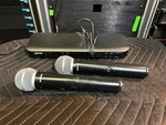 BLX288/PG58 Shure Handheld Wireless Microphone System Genuine USED+PSU&MICS-J10. Fixed Price $175.00.