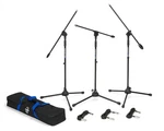 Samson BL3VP Pack Of Pro Mic Stands With Boom Xlr Cables Travel Bag. Fixed Price $84.95.