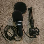 Tkgou M799B Black Usb Recording & Streaming Microphone Kit W/ Stand Pop Filter. Fixed Price $25.00.